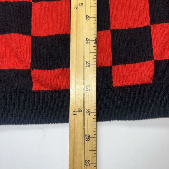 The Rail men's red black buffalo plaid long sleeve‎ pullover sweater Size Medium - Picture 6 of 7
